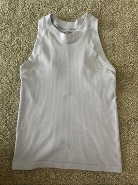 Athleta Lavender Ribbed Racer Back Tank